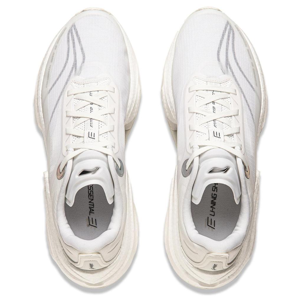 Li Ning Shadow 3 Essential Cushioning Support Rebound Low Top Casual Running Shoes Men's Ivory ARRU007-5