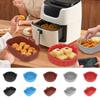 Rectangular/Round Air Fryer Pad NonStick Silicone Mat Reusable Air Fryer Accessories Silicone Material for Air Fryer
