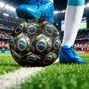 Bola de Futebol Brasil Estampada Tamanho 5 Resistente ao Desgaste Padrão Treinamento Adulto Presente para Fãs de Futebol Partida Indoor Outdoor Esportes