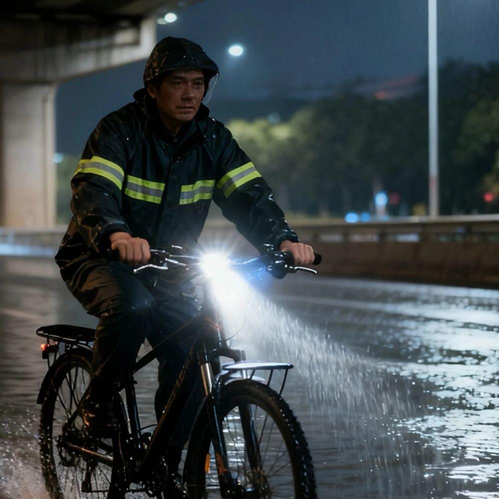 Rainproof Design Bicycle Front Rear Light High-Brightness Safety Cycling Light  Night Riding