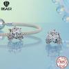 BISAER 925 Silver Dreamlike Fairytale Princess Charm Pumpkin Carriage Bead Fit Women Girl DIY Bracelet Fine Jewelry