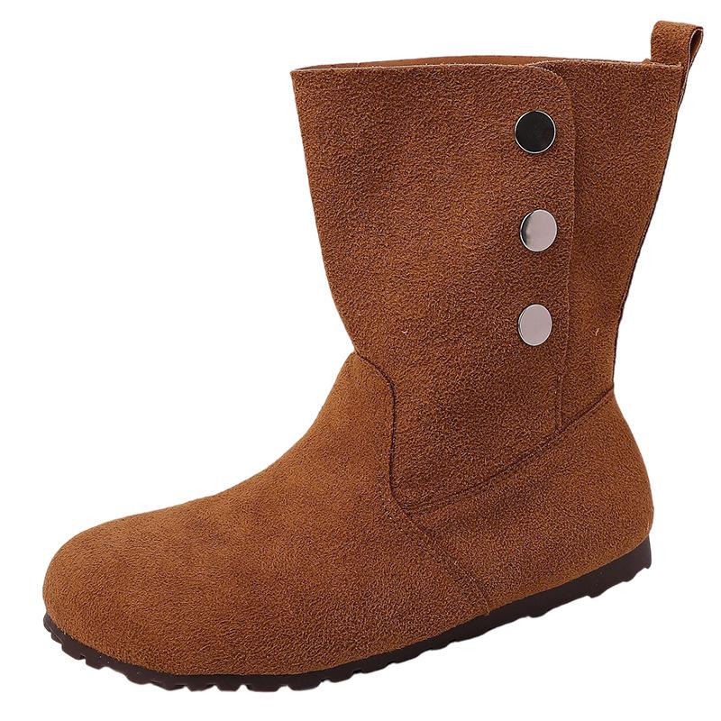 2025 autumn and winter new retro two-wear short boots fashionable western cowboy boots thin women's single boots fashion boots