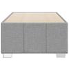 Bed Frame Without Mattress Light Grey 100x200 Cm Fabric