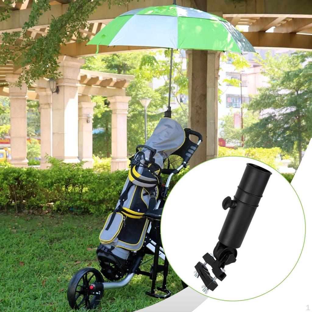 Golf Push Cart Umbrella Clamp Universal for Bike Stroller Trolley Adjustable