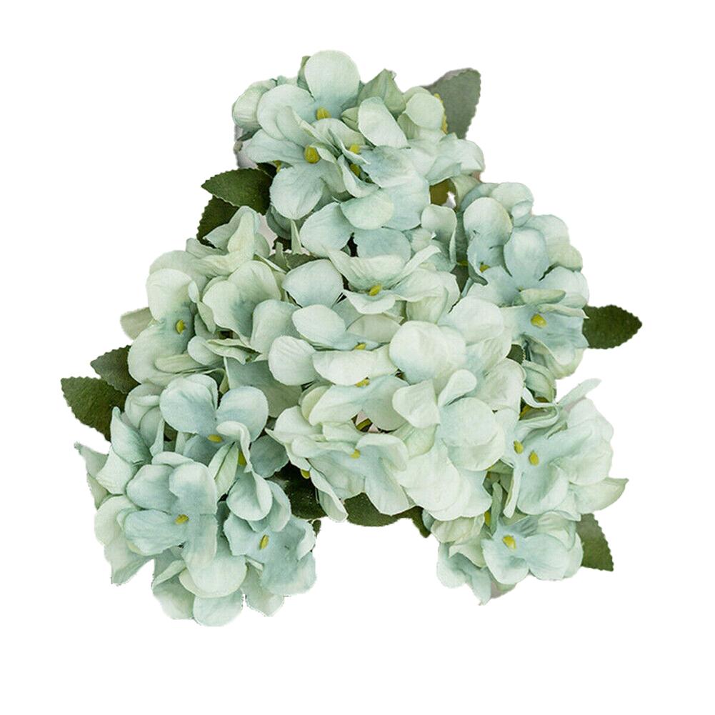 Artificial Silk Hydrangea Flowers Bouquet Fake Bloom Single Plastic Artificial Flower Shop Flower Arrangement Wedding Home Decor
