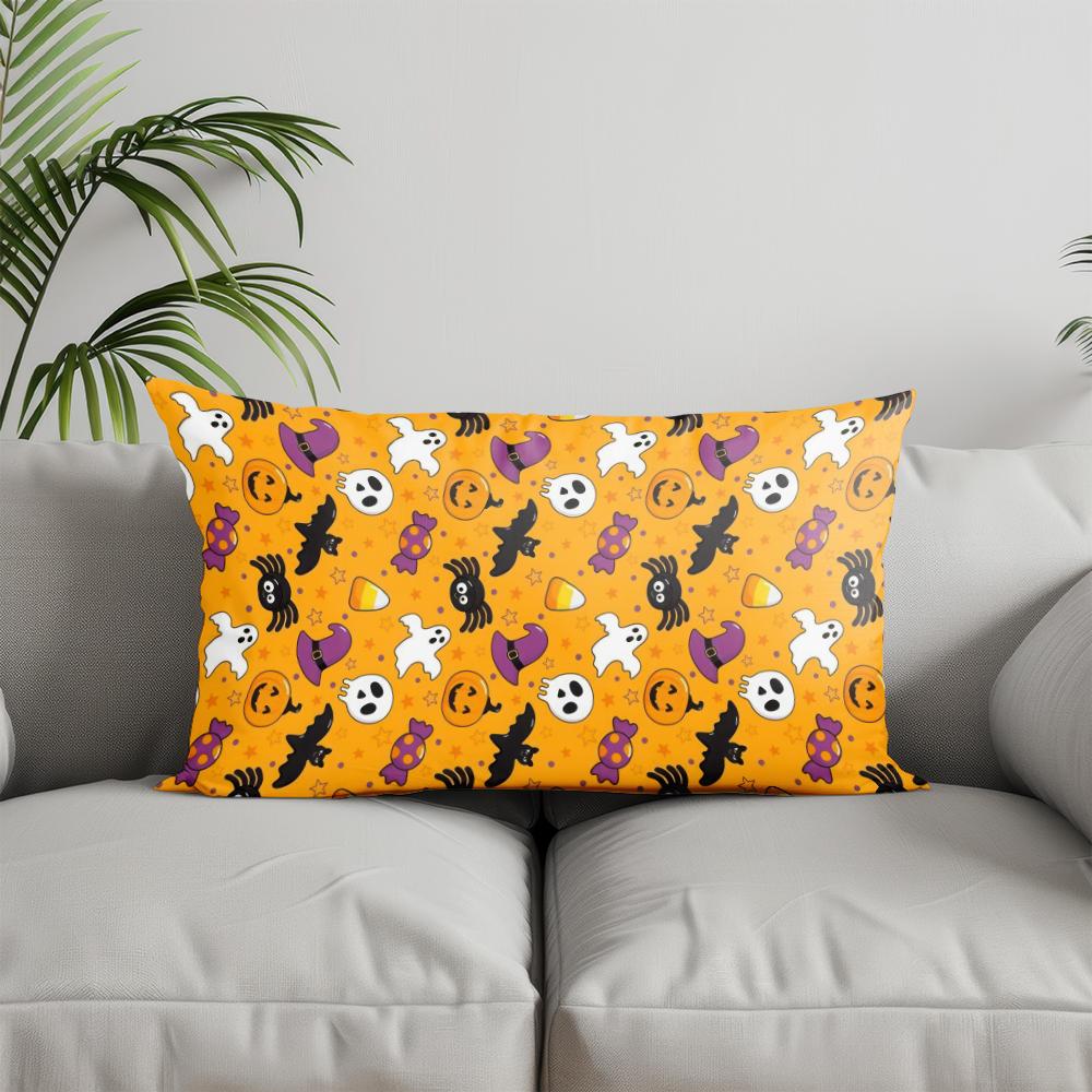 

Домашний Декор Подушка с Принтом Осеннего Кленового Листа Подходит Для Дивана Спальни Автомобиля Наволочка Подушка Прямоугольная Подушка для Спины 30x50cm