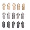 0.4mm 3D Printer Nozzle Kit Brass Hardened Steel Stainless Steel High Flow Extruder Nozzles for Nept