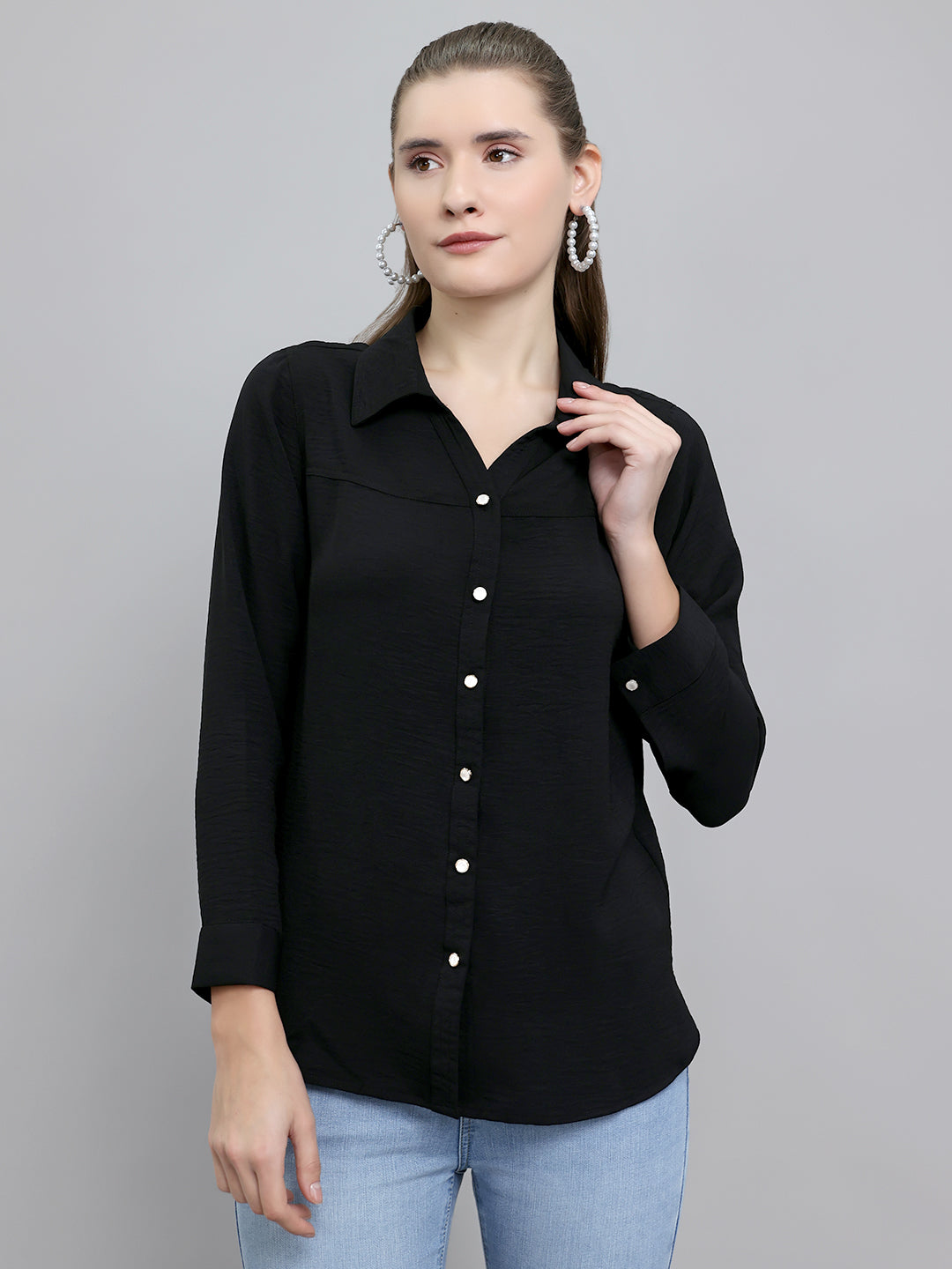 Monte Carlo Women Regular Fit Black Top XL