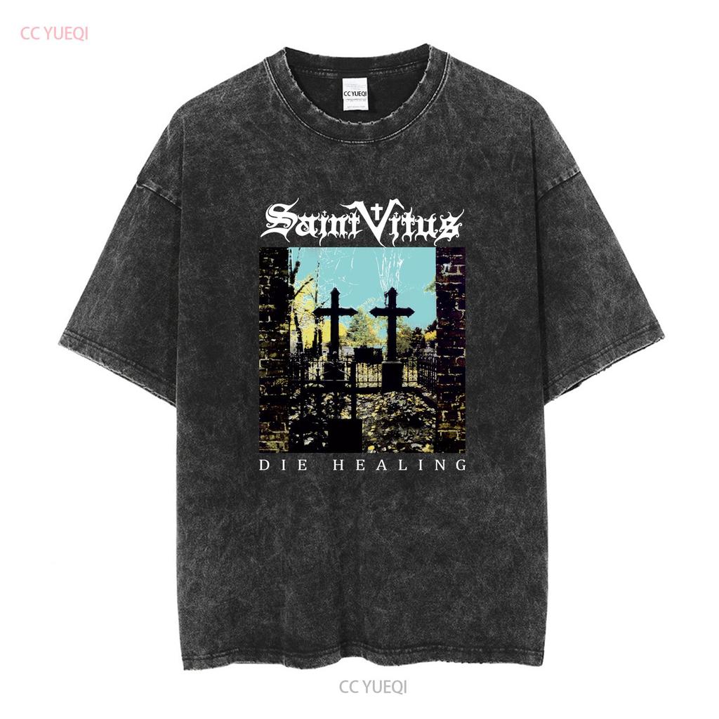 SAINT VITUS BLACK DIE HEALING T Shirt Full Size S To 5XL TP486 Long or Short Sleeves Vintage Washed Homme Stretched Soft