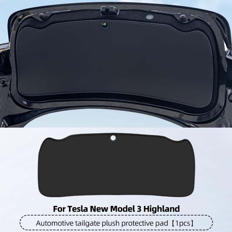 Suitable for Tesla Model Y Model 3 Highland Trunk Tailgate Pad Leather Protective Pad Interior Protection Modification Accessori