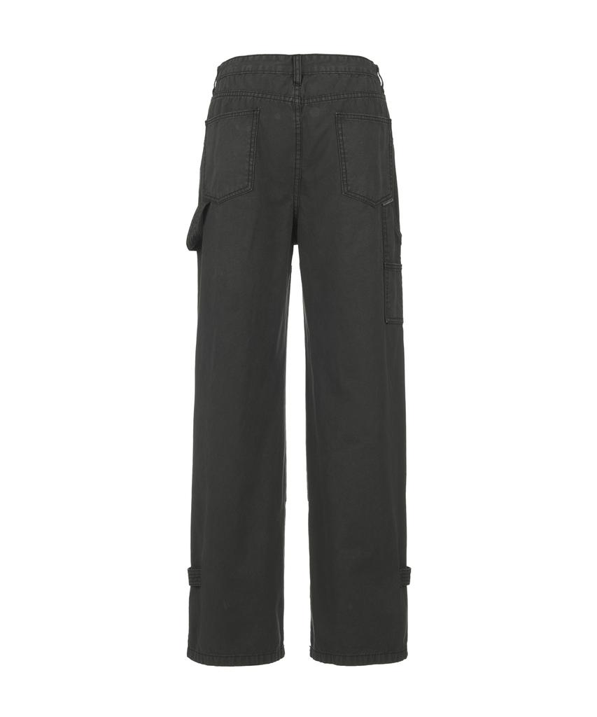 THEVINYLHOUSE Dyed Double Knee Pants Charcoal (Vh2Dsupa10A)