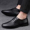 Leather Male Wedding Shoes Lace-Up Men's Oxford Shoes Classic Formal Business Dress Shoes 2025 New Arrival Male Walking Flats