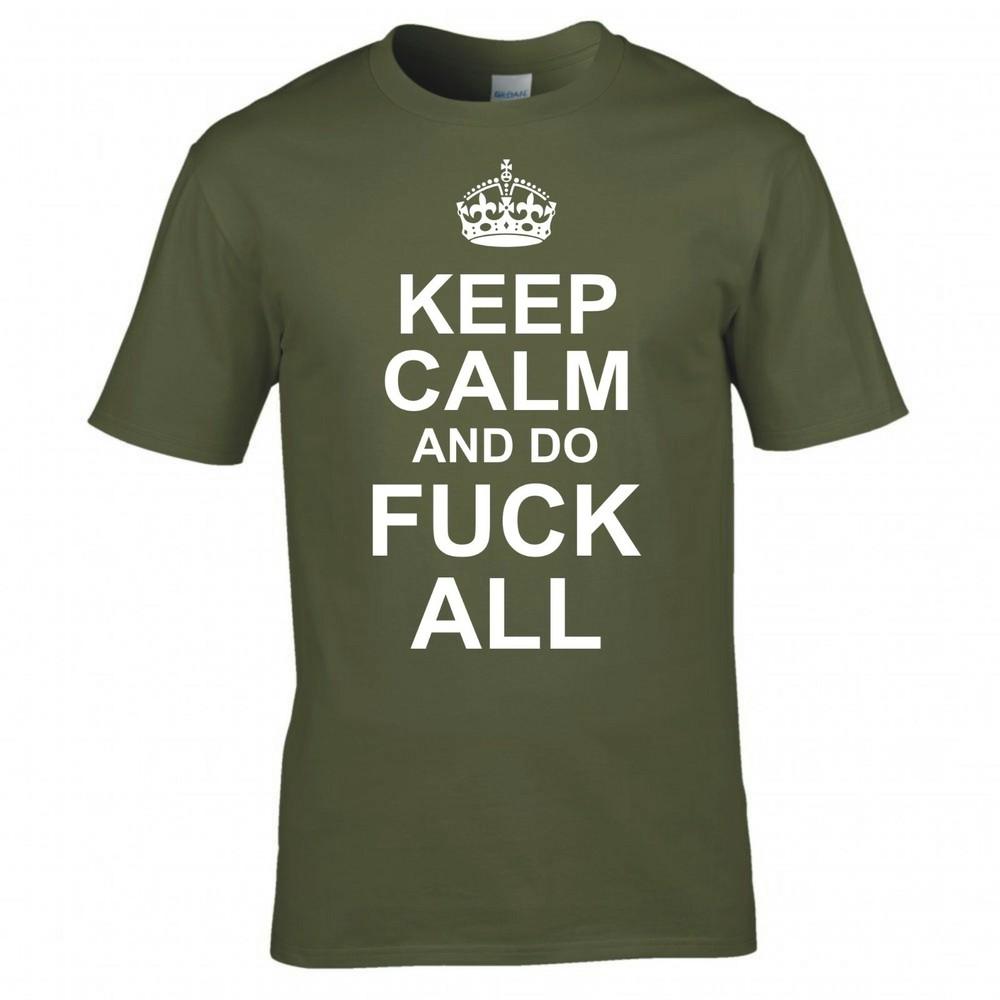 Funny Adult Joke Keep Calm And Do Fk All Tshirt