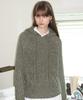 SINOON Cable Knit Hood (Khaki)