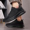 2025 Full Sports Shoes Couple Spring New Mesh Breathable Casual Running Shoes Leather Work Shoes Large Size Foreign Trade