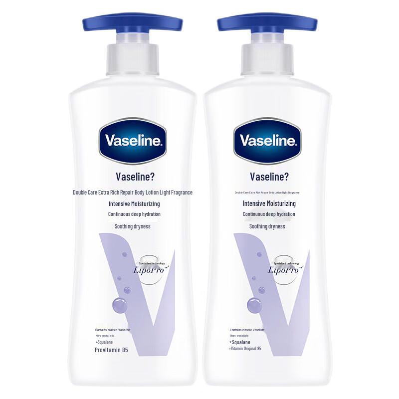 Vaseline Advanced Repair Body Lotion, Fresh Scent, 400ml Twin Pack