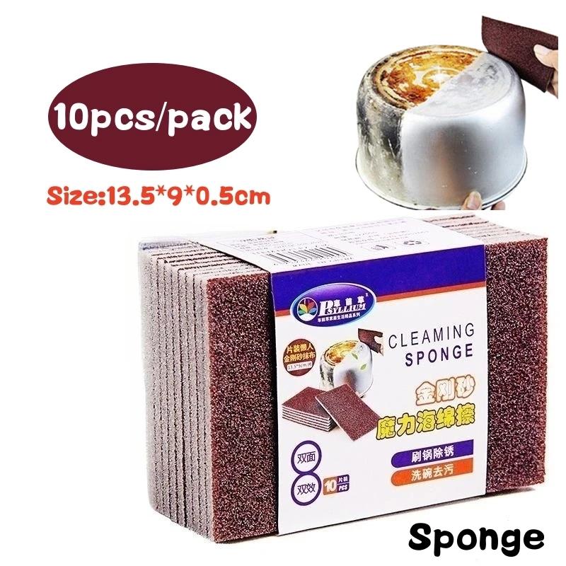 1/10PCS Easy Limescale Eraser Rubber Household Kitchen Cleaning Tools Bathroom Glass Rust Remover Kitchen Scale Rust Brush Pads