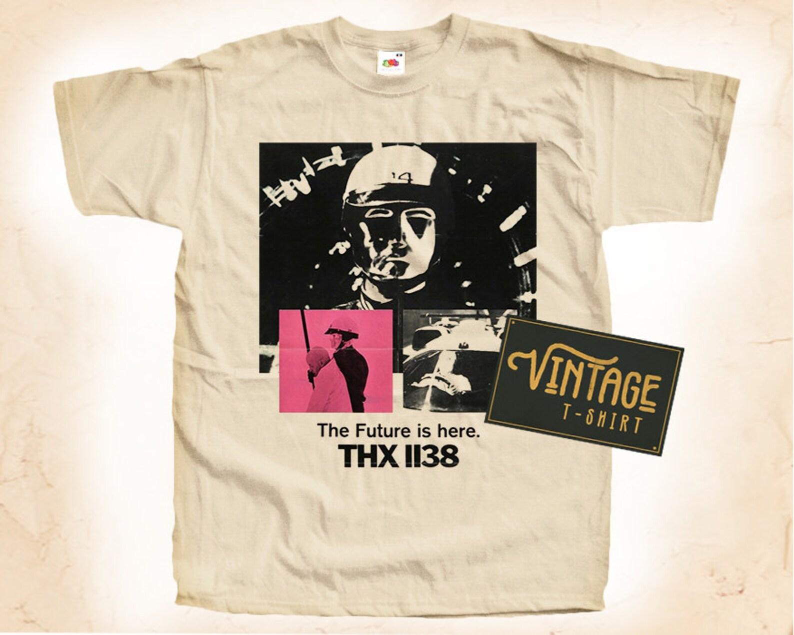 Thx 1138 V1 T-Shirt Vintage Natural color Men s T-Shirt DTG Digital Print SIZES S M L XL 2XL 3XL 4XL 5XL XL