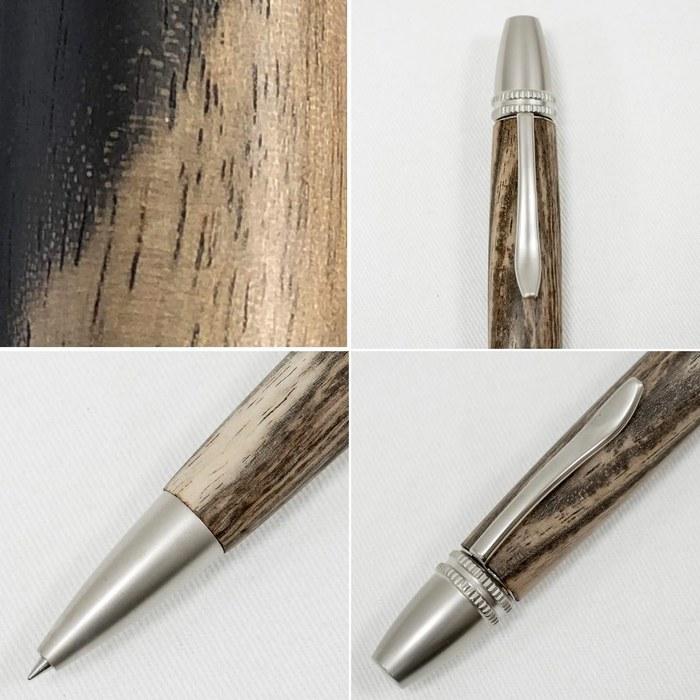 [Luminio] luminio Wooden Pencil, Wood Barrel, Ballpoint Pen, Jetstream, Thick Barrel, Premium Wood, Made in Japan, Handcrafted, 0.5mm.