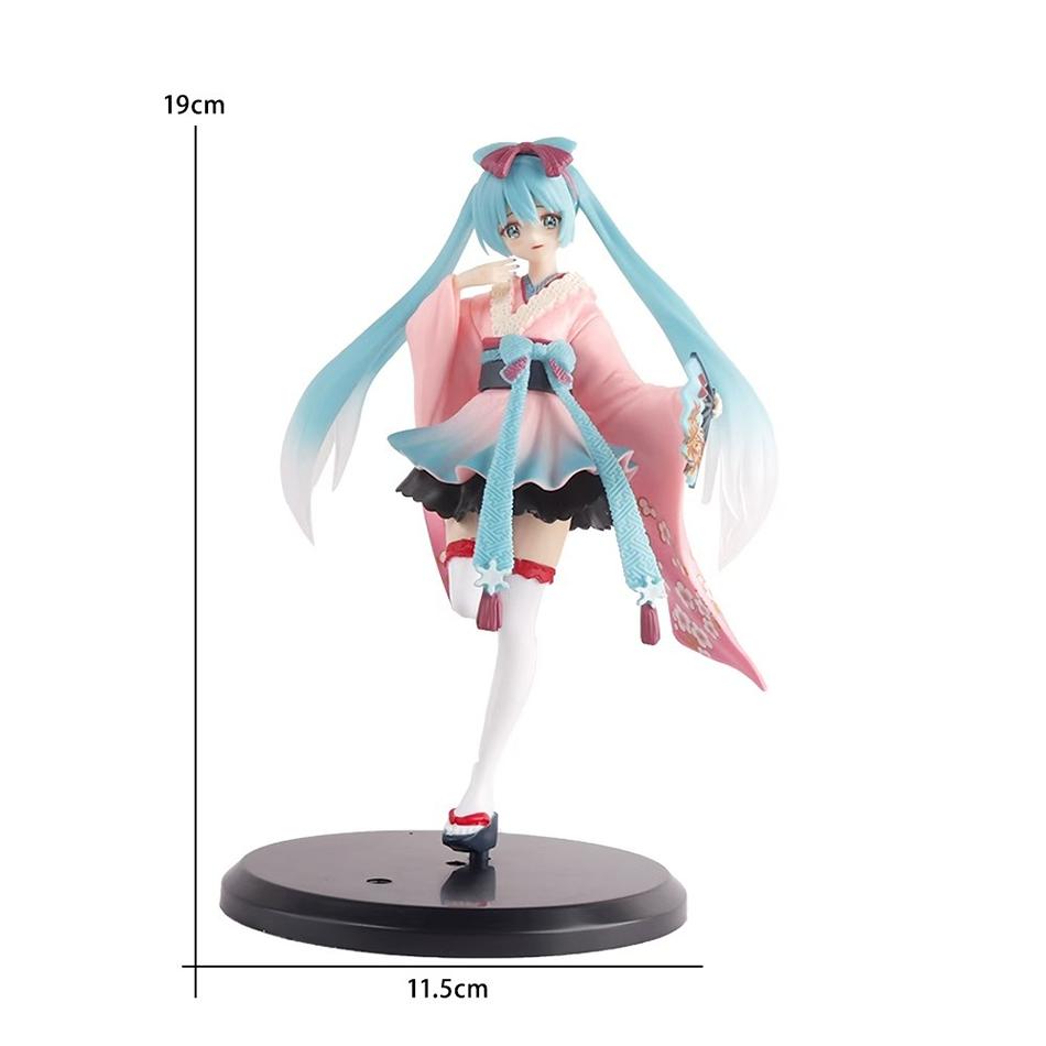 In Stock  Vocaloid Hatsune Miku New Tokyo Kimono PVC Anime Figures Action Figure Model Toys Collectibles Gifts