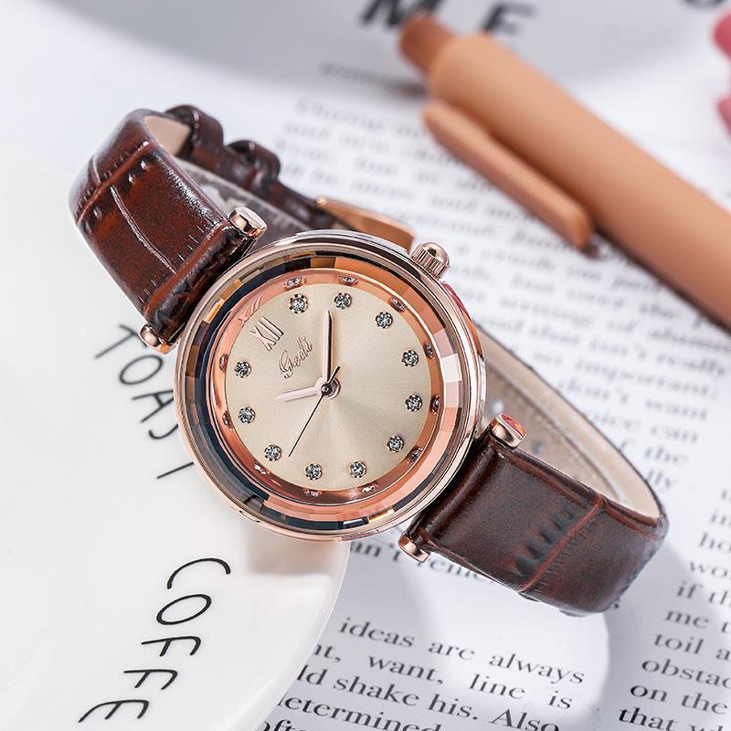 Retro Literary Girl Xiaoqing Versatile Watch Female Middle School Student Simple Trend