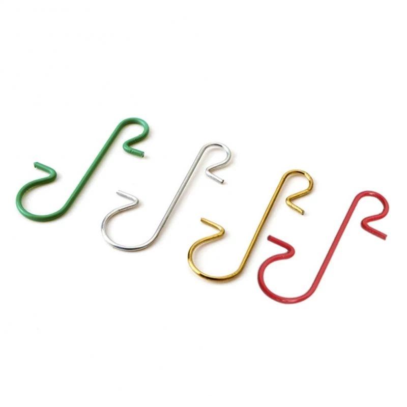 150pcs Christmas Ornaments Metal S-Shaped Hooks Holder Christmas Tree Ball Pendant Hanging Decorations for Home New Year