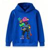 Kids Boys Girls Pullover Hoodie, Stylish Cyberpunk Triangle Head Eye Cartoon Print Casual Long Sleeve Sweatshirt for Children