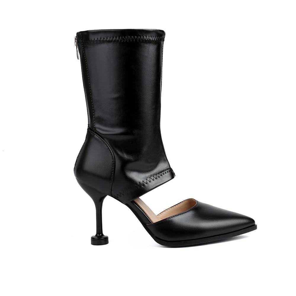 

Black Brown Women Sandals High Calf Heel Big Size 46 39 зелений