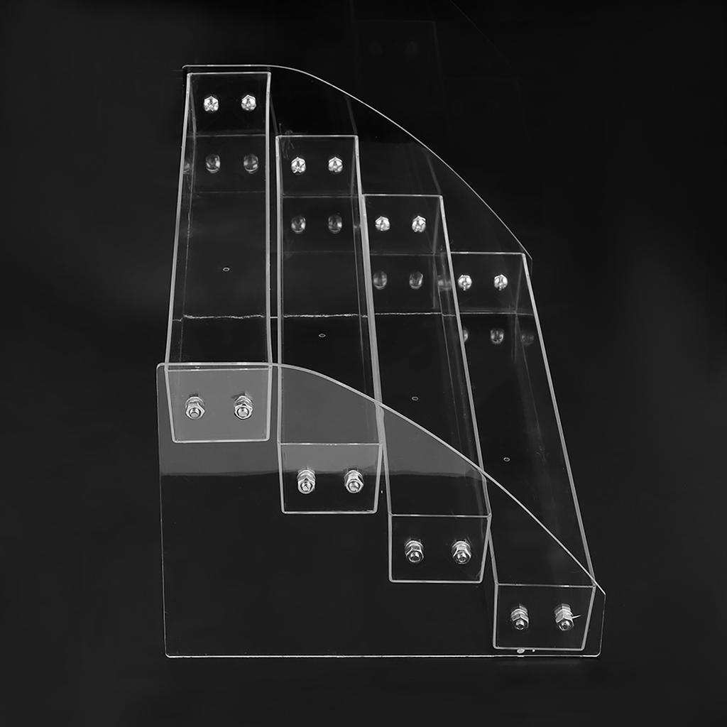 Suport de afișare acrilic transparent cu mai multe straturi, Raft organizator, Cutie de depozitare pentru cosmetice, Patru straturi