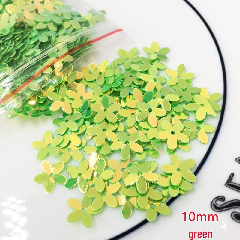10g Gold Star & Flower Sequin Glitter Beads for DIY Crystal Mud & Nail Art