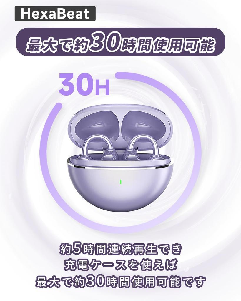 New Trend Ear Cuff Style Bone Conduction Bluetooth Wireless Bluetooth ENC 30 Hours of Lightweight Cute and Ear Clutch Ergonomic Comfortable Sound