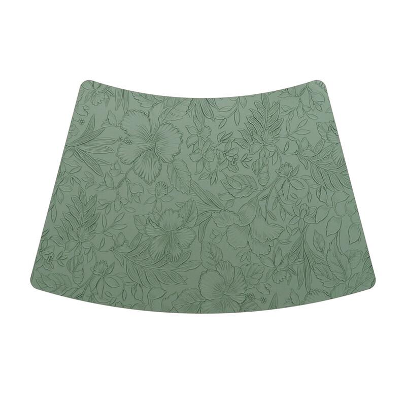 ZISIZ Embossed Square Leather Placemat