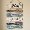 Rustic Wooden Wall Plaque for Kitchen, Farmhouse Style Hanging Sign with Inspirational Quote, Customizable Housewarming Gift