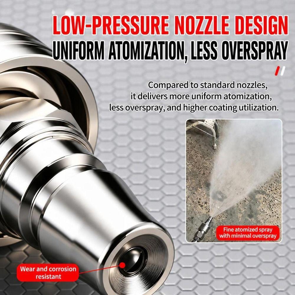 Pressure Fed Airless Sprayer Nozzle Stainless Steel Paint Nozzle  Putty Application