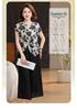 Mom's 2026 Summer Chiffon Floral Blouse - Elegant Short-Sleeved Top for Middle-Aged Women