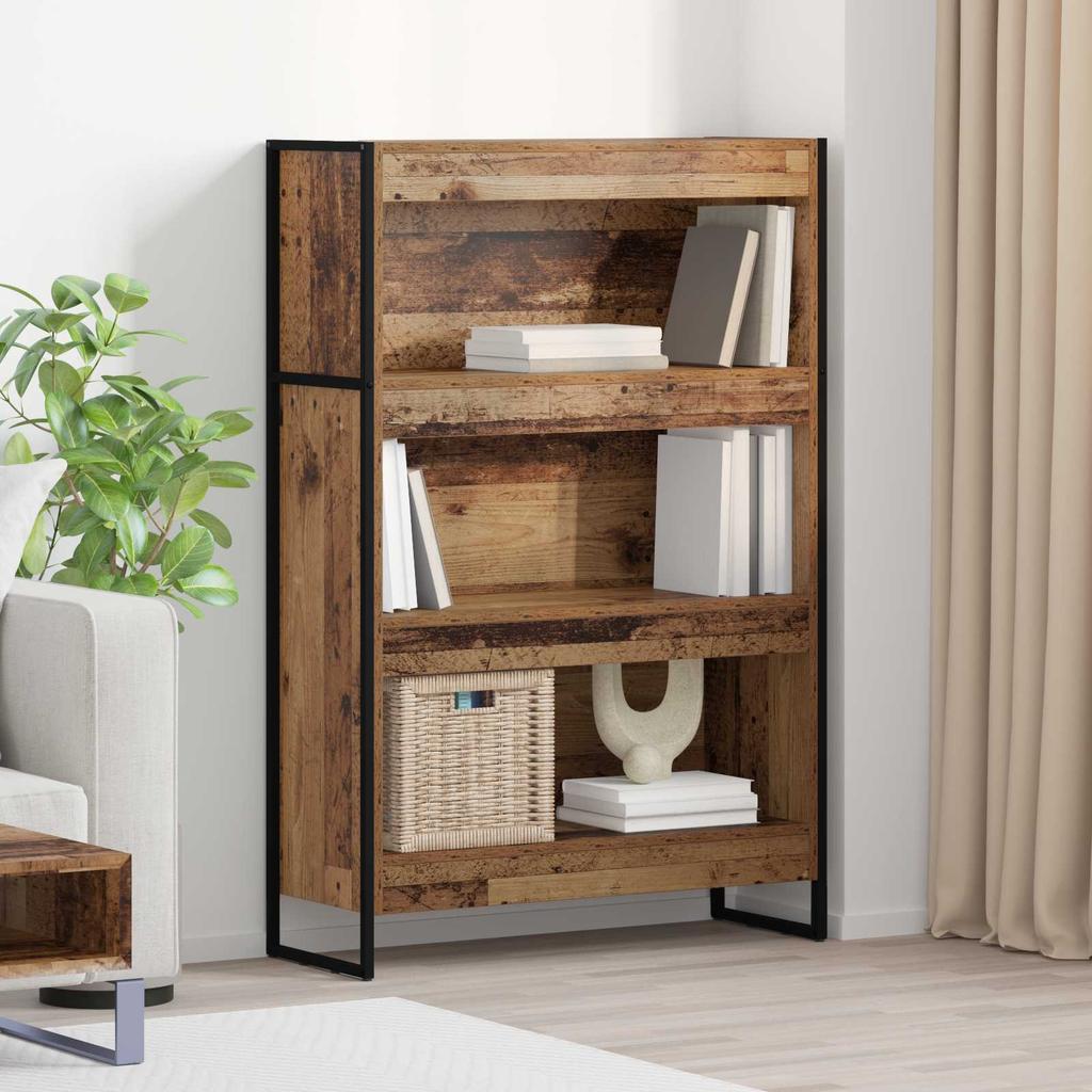 Bookshelf 80 x 30 x 121 cm Engineered Wood Reclaimed Wood