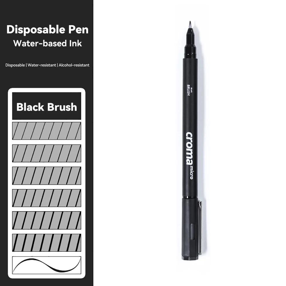 Micron Liner Fineliner Pen 0.05 0.03 0.1 0.5 Brush Tip Black Brown Fineliner Sketching Manga Drawing Pen Color Sketch Stationery