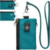 Badge Holder With Id Window Small Wallet Waterproof Anti-Theft Travel Keychain Wallet Men Women Slim Zip Card Lanyard Wallet