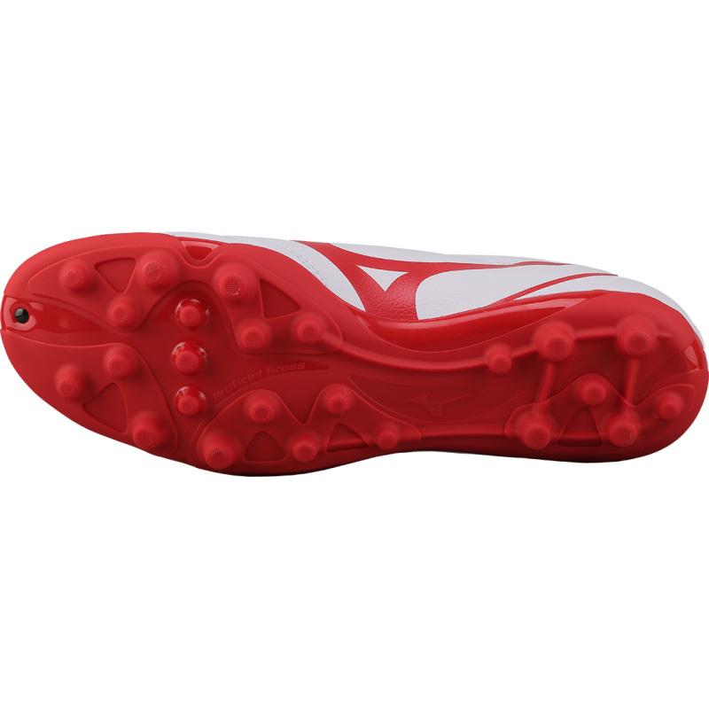 Mizuno Potrero Wide Ag Short Nail Soccer Shoes White/Red Sneakers P1GA189262