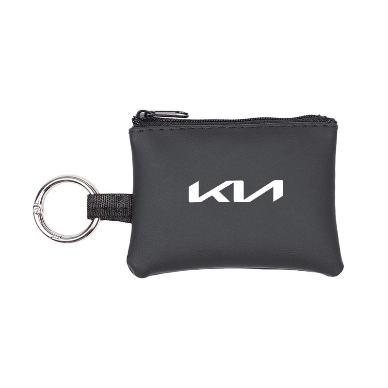 EKSP2 Car Keychain Keybag PU Leather Key Pouch For KIA K3 Sportage Carnival K5 Seltos Pegas KX1 EV5 Sonet EV6 K4 EV3 Ceed K8 K9 Cerato