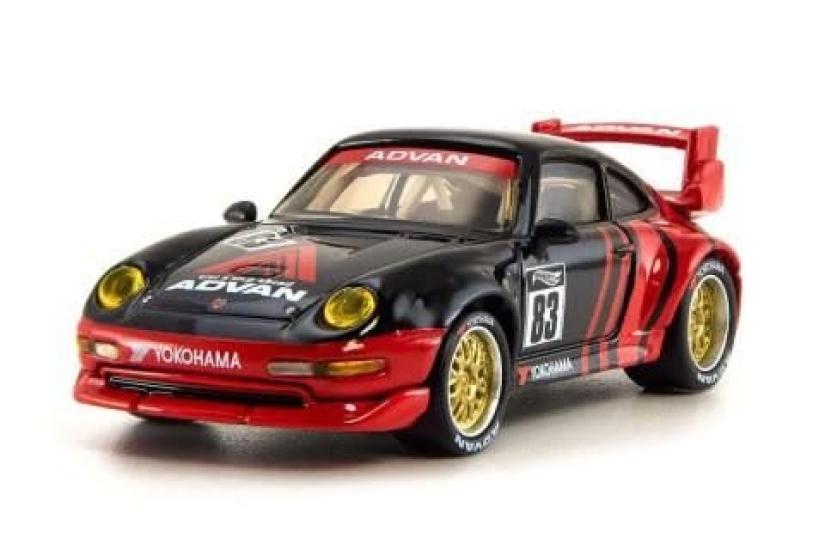 

HW Hot Wheels Elite 64 Elite 911 GT2 EVO 993 ADVAN [HWR94] 64#14 Черный/Красный