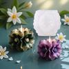 Square Flower Silicone Molds Heat Resistant Easy Demold Multipurpose Silicone Mould for Epoxy Resin Making Candle Soap