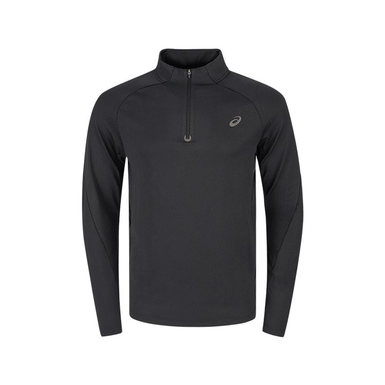 ASICS T Shirts Men s Black Stand Collar Moderate 2011D476-001 XL