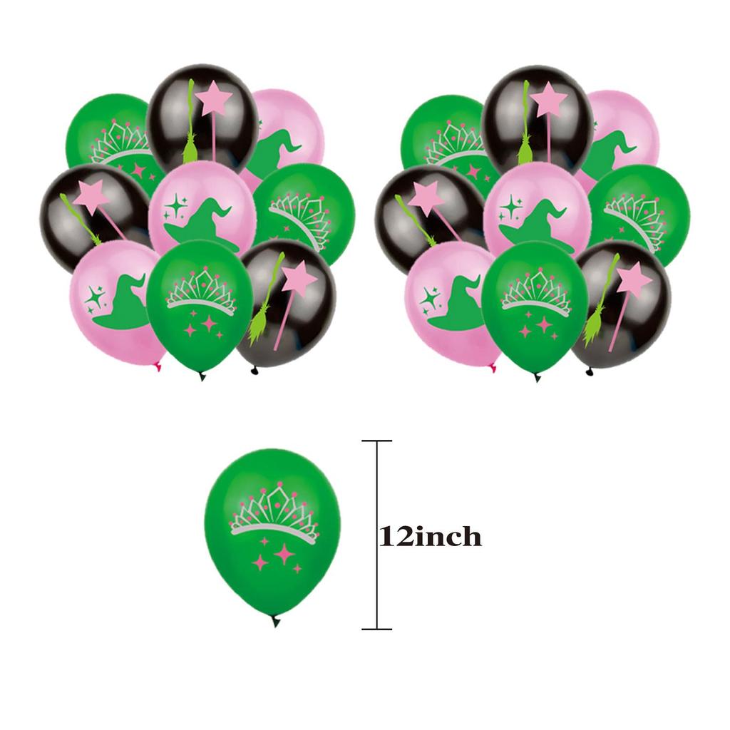 In Stock Magic Witch Festival Birthday Party Decor Set: Banner, Balloons, and Cake Toppers