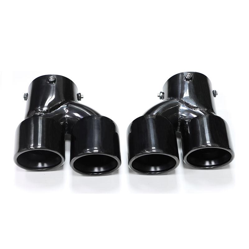 Carbon Fiber Stainless Steel Black Quad Exhaust Tips for BMW M240/M340/M440i/330