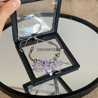 Kuromi Cartoon Adjustable Stainless Steel Luxury Women's Bracelet