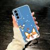 c-Corgi Pet Cute Dog Cartoon   Phone Case For SamsungA10,12,20,21S,30,31,40,50,51,52,70,71 Transparent Cover
