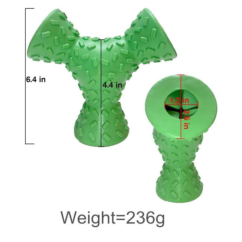 Pet toy bite-resistant leaking rubber three-sided leaking dog puzzle side herding large dog