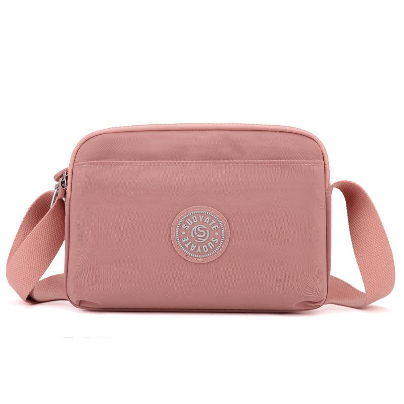 

Маленькая сумка через плечо, женская летняя легкая сумка для мамы с несколькими карманами, сумка через плечо розовый