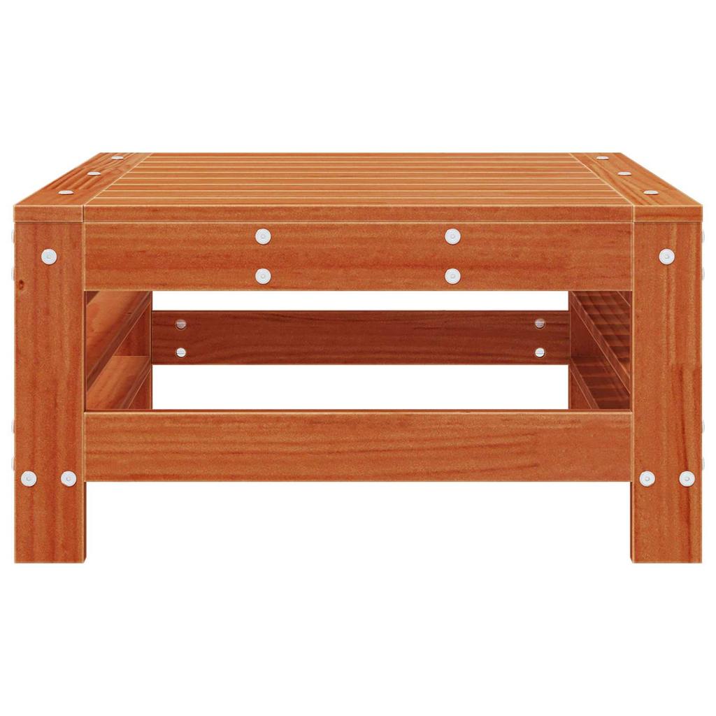 Garden Footrest Solid Pine Wood Wax Finished Pine
